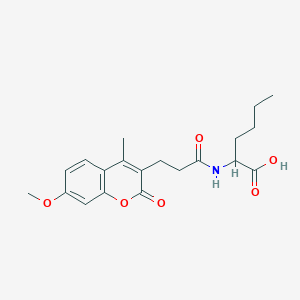 N-[3-(7-methoxy-4-methyl-2-oxo-2H-chromen-3-yl)propanoyl]norleucine