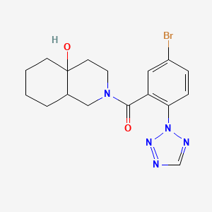 [5-bromo-2-(2H-tetrazol-2-yl)phenyl](4a-hydroxyoctahydroisoquinolin-2(1H)-yl)methanone