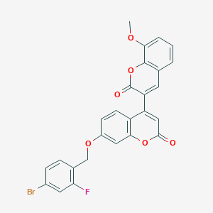 7'-[(4-bromo-2-fluorobenzyl)oxy]-8-methoxy-2H,2'H-3,4'-bichromene-2,2'-dione