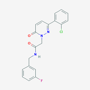 2-(3-(2-chlorophenyl)-6-oxopyridazin-1(6H)-yl)-N-(3-fluorobenzyl)acetamide