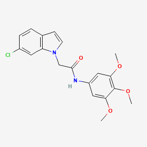 2-(6-chloro-1H-indol-1-yl)-N-(3,4,5-trimethoxyphenyl)acetamide