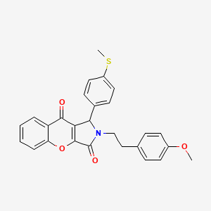 2-[2-(4-Methoxyphenyl)ethyl]-1-[4-(methylsulfanyl)phenyl]-1,2-dihydrochromeno[2,3-c]pyrrole-3,9-dione