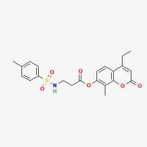 4-ethyl-8-methyl-2-oxo-2H-chromen-7-yl N-[(4-methylphenyl)sulfonyl]-beta-alaninate