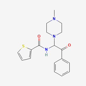 N-[1-(4-methylpiperazin-1-yl)-2-oxo-2-phenylethyl]thiophene-2-carboxamide