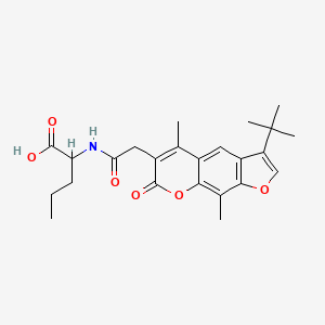 N-[(3-tert-butyl-5,9-dimethyl-7-oxo-7H-furo[3,2-g]chromen-6-yl)acetyl]norvaline