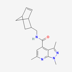 N-(bicyclo[2.2.1]hept-5-en-2-ylmethyl)-1,3,6-trimethyl-1H-pyrazolo[3,4-b]pyridine-4-carboxamide