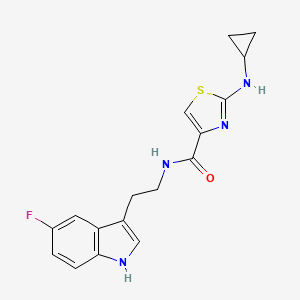 2-(cyclopropylamino)-N-[2-(5-fluoro-1H-indol-3-yl)ethyl]-1,3-thiazole-4-carboxamide