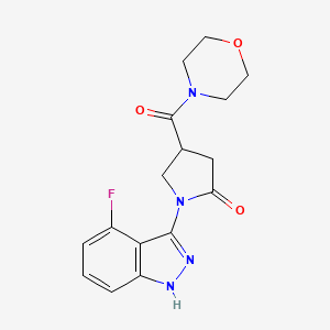 1-(4-fluoro-1H-indazol-3-yl)-4-(morpholinocarbonyl)-2-pyrrolidinone