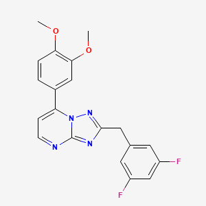 2-(3,5-Difluorobenzyl)-7-(3,4-dimethoxyphenyl)[1,2,4]triazolo[1,5-a]pyrimidine