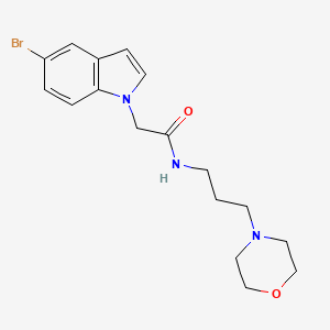 2-(5-bromo-1H-indol-1-yl)-N-[3-(4-morpholinyl)propyl]acetamide