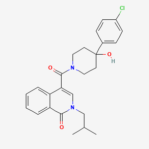 4-{[4-(4-chlorophenyl)-4-hydroxypiperidino]carbonyl}-2-isobutyl-1(2H)-isoquinolinone