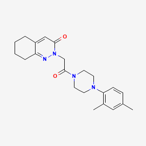 molecular formula C22H28N4O2 B11141454 2-{2-[4-(2,4-dimethylphenyl)piperazino]-2-oxoethyl}-5,6,7,8-tetrahydro-3(2H)-cinnolinone 