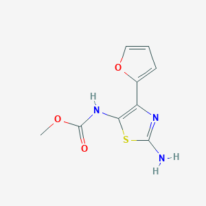 Methyl [2-amino-4-(furan-2-yl)-1,3-thiazol-5-yl]carbamate