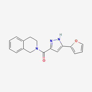 3,4-dihydroisoquinolin-2(1H)-yl[5-(furan-2-yl)-1H-pyrazol-3-yl]methanone