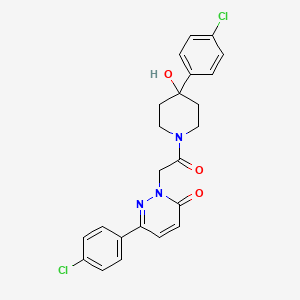 6-(4-chlorophenyl)-2-{2-[4-(4-chlorophenyl)-4-hydroxypiperidino]-2-oxoethyl}-3(2H)-pyridazinone