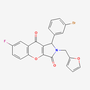 1-(3-Bromophenyl)-7-fluoro-2-(furan-2-ylmethyl)-1,2-dihydrochromeno[2,3-c]pyrrole-3,9-dione