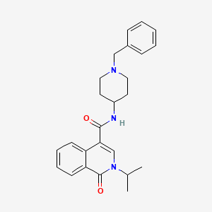 N~4~-(1-benzyl-4-piperidyl)-2-isopropyl-1-oxo-1,2-dihydro-4-isoquinolinecarboxamide