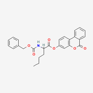 6-oxo-6H-benzo[c]chromen-3-yl N-[(benzyloxy)carbonyl]norleucinate