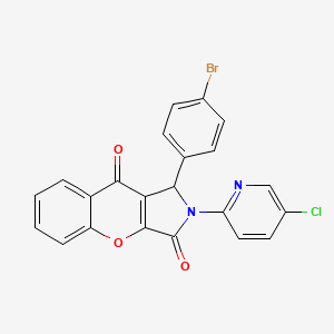 1-(4-Bromophenyl)-2-(5-chloropyridin-2-yl)-1,2-dihydrochromeno[2,3-c]pyrrole-3,9-dione