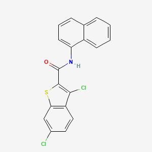 molecular formula C19H11Cl2NOS B11141530 3,6-dichloro-N-(naphthalen-1-yl)-1-benzothiophene-2-carboxamide 