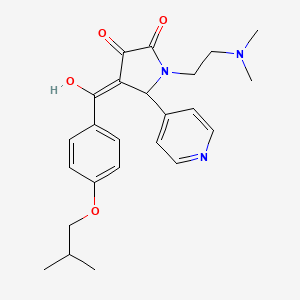 1-[2-(dimethylamino)ethyl]-3-hydroxy-4-{[4-(2-methylpropoxy)phenyl]carbonyl}-5-(pyridin-4-yl)-1,5-dihydro-2H-pyrrol-2-one