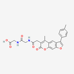 N-{[5-methyl-3-(4-methylphenyl)-7-oxo-7H-furo[3,2-g]chromen-6-yl]acetyl}glycylglycine