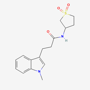 N-(1,1-dioxidotetrahydrothiophen-3-yl)-3-(1-methyl-1H-indol-3-yl)propanamide