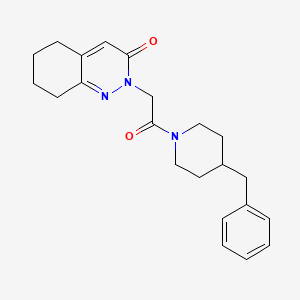 2-[2-(4-benzylpiperidino)-2-oxoethyl]-5,6,7,8-tetrahydro-3(2H)-cinnolinone