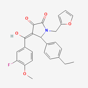 5-(4-ethylphenyl)-4-(3-fluoro-4-methoxybenzoyl)-1-[(furan-2-yl)methyl]-3-hydroxy-2,5-dihydro-1H-pyrrol-2-one