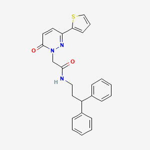 N-(3,3-diphenylpropyl)-2-(6-oxo-3-(thiophen-2-yl)pyridazin-1(6H)-yl)acetamide