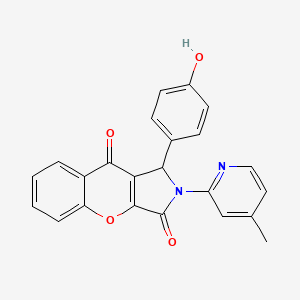 1-(4-Hydroxyphenyl)-2-(4-methylpyridin-2-yl)-1,2-dihydrochromeno[2,3-c]pyrrole-3,9-dione