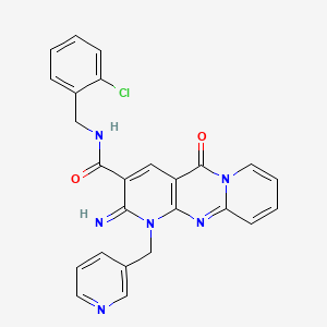 N-[(2-chlorophenyl)methyl][2-imino-5-oxo-1-(3-pyridylmethyl)(1,6-dihydropyridi no[1,2-a]pyridino[2,3-d]pyrimidin-3-yl)]carboxamide