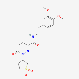 N-[2-(3,4-dimethoxyphenyl)ethyl]-1-(1,1-dioxidotetrahydrothiophen-3-yl)-6-oxo-1,4,5,6-tetrahydropyridazine-3-carboxamide