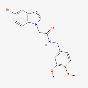 2-(5-bromo-1H-indol-1-yl)-N-(3,4-dimethoxybenzyl)acetamide