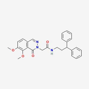 2-(7,8-dimethoxy-1-oxophthalazin-2(1H)-yl)-N-(3,3-diphenylpropyl)acetamide