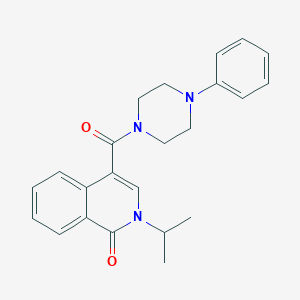 2-isopropyl-4-[(4-phenylpiperazino)carbonyl]-1(2H)-isoquinolinone