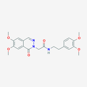 2-(6,7-dimethoxy-1-oxophthalazin-2(1H)-yl)-N-[2-(3,4-dimethoxyphenyl)ethyl]acetamide