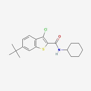 6-tert-butyl-3-chloro-N-cyclohexyl-1-benzothiophene-2-carboxamide