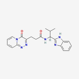 N-[1-(1H-benzimidazol-2-yl)-2-methylpropyl]-3-(4-oxo-4H-pyrido[2,1-c][1,2,4]triazin-3-yl)propanamide