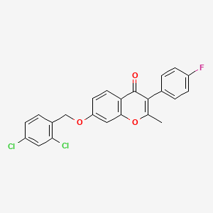 7-((2,4-Dichlorobenzyl)oxy)-3-(4-fluorophenyl)-2-methyl-4H-chromen-4-one