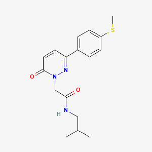 N~1~-isobutyl-2-[3-[4-(methylsulfanyl)phenyl]-6-oxo-1(6H)-pyridazinyl]acetamide