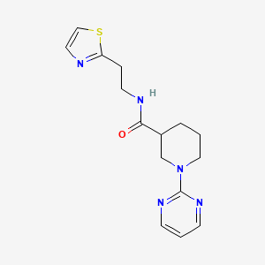 1-(2-pyrimidinyl)-N-[2-(1,3-thiazol-2-yl)ethyl]-3-piperidinecarboxamide