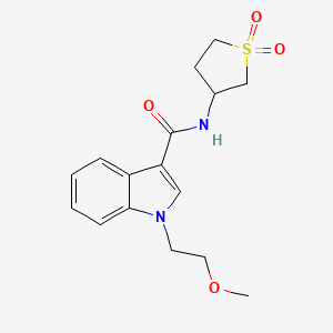 N-(1,1-dioxidotetrahydrothiophen-3-yl)-1-(2-methoxyethyl)-1H-indole-3-carboxamide