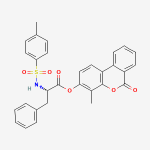 molecular formula C30H25NO6S B11141937 4-methyl-6-oxo-6H-benzo[c]chromen-3-yl N-[(4-methylphenyl)sulfonyl]-L-phenylalaninate 