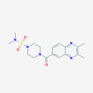 4-[(2,3-dimethyl-6-quinoxalinyl)carbonyl]-N,N-dimethyltetrahydro-1(2H)-pyrazinesulfonamide