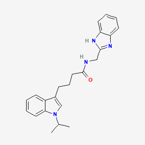 N-(1H-1,3-benzimidazol-2-ylmethyl)-4-(1-isopropyl-1H-indol-3-yl)butanamide