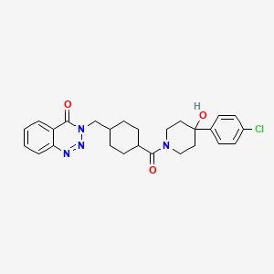 3-[(trans-4-{[4-(4-chlorophenyl)-4-hydroxypiperidin-1-yl]carbonyl}cyclohexyl)methyl]-1,2,3-benzotriazin-4(3H)-one