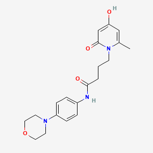 4-[4-hydroxy-2-methyl-6-oxo-1(6H)-pyridinyl]-N-(4-morpholinophenyl)butanamide