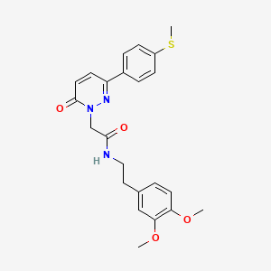 N~1~-(3,4-dimethoxyphenethyl)-2-[3-[4-(methylsulfanyl)phenyl]-6-oxo-1(6H)-pyridazinyl]acetamide