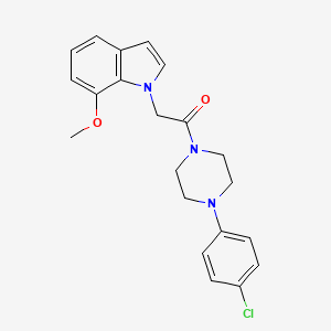 1-[4-(4-chlorophenyl)piperazin-1-yl]-2-(7-methoxy-1H-indol-1-yl)ethanone